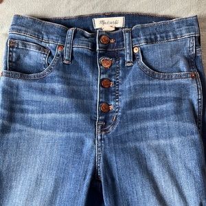 Madewell 10in high rise skinny jeans
